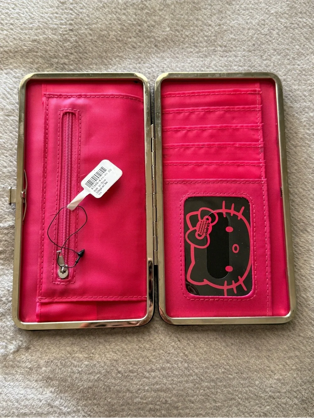 Vintage 2012 Loungefly x Sanrio Hello Kitty Wallet Black Scooter Design RARE